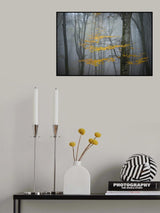 Beech Forest in Autumn Poster och Canvastavla
