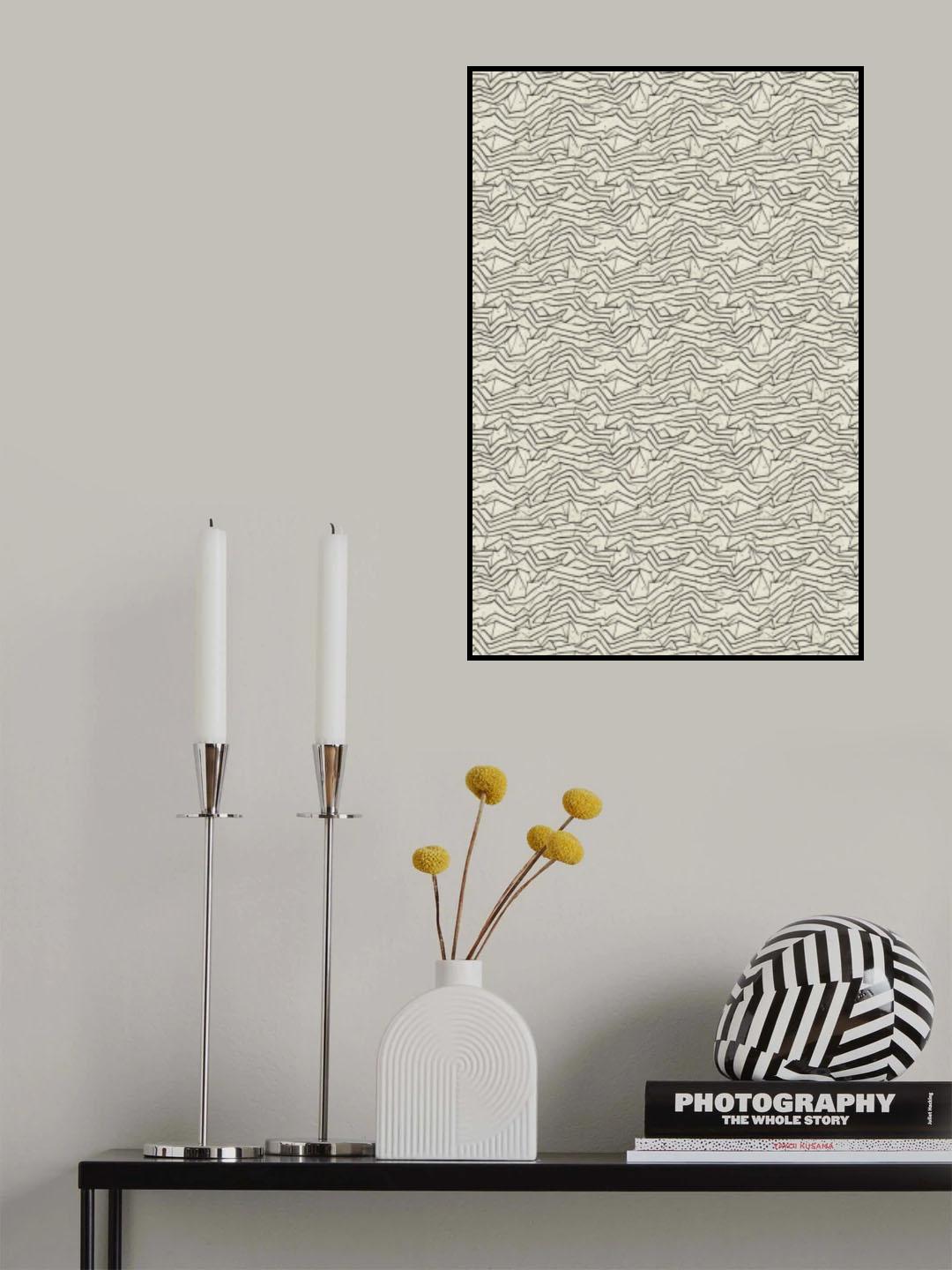 Abstract Lines Pattern Poster och Canvastavla