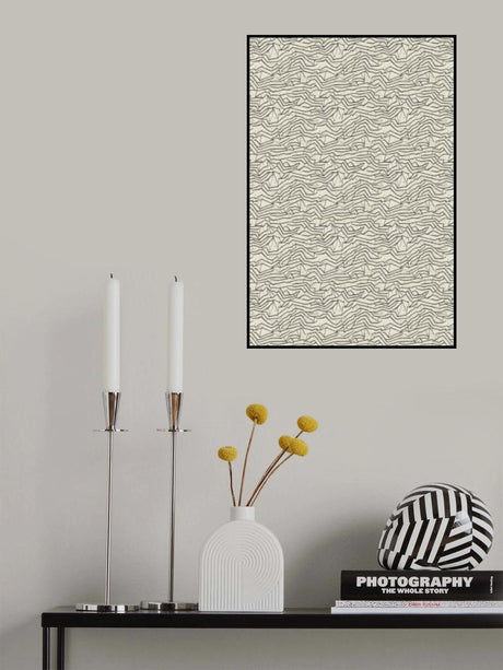 Abstract Lines Pattern Poster och Canvastavla