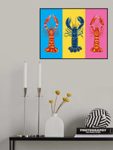 Lobster Langoustines Pop Art Poster och Canvastavla
