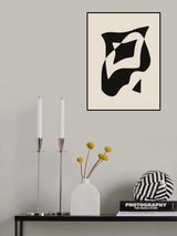 Strips of Black Poster och Canvastavla