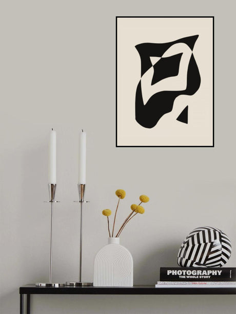 Strips of Black Poster och Canvastavla