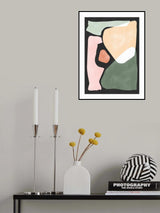 3x4 Aspectratio Pinkgreen30 Poster och Canvastavla