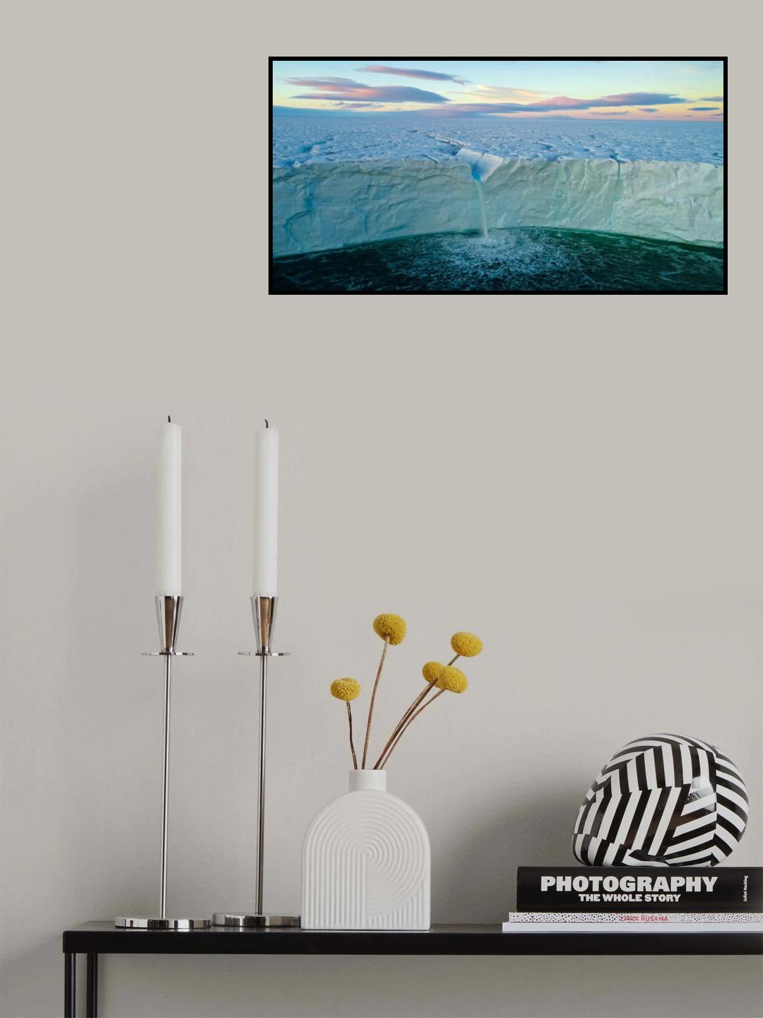 The ice waterfall Poster och Canvastavla