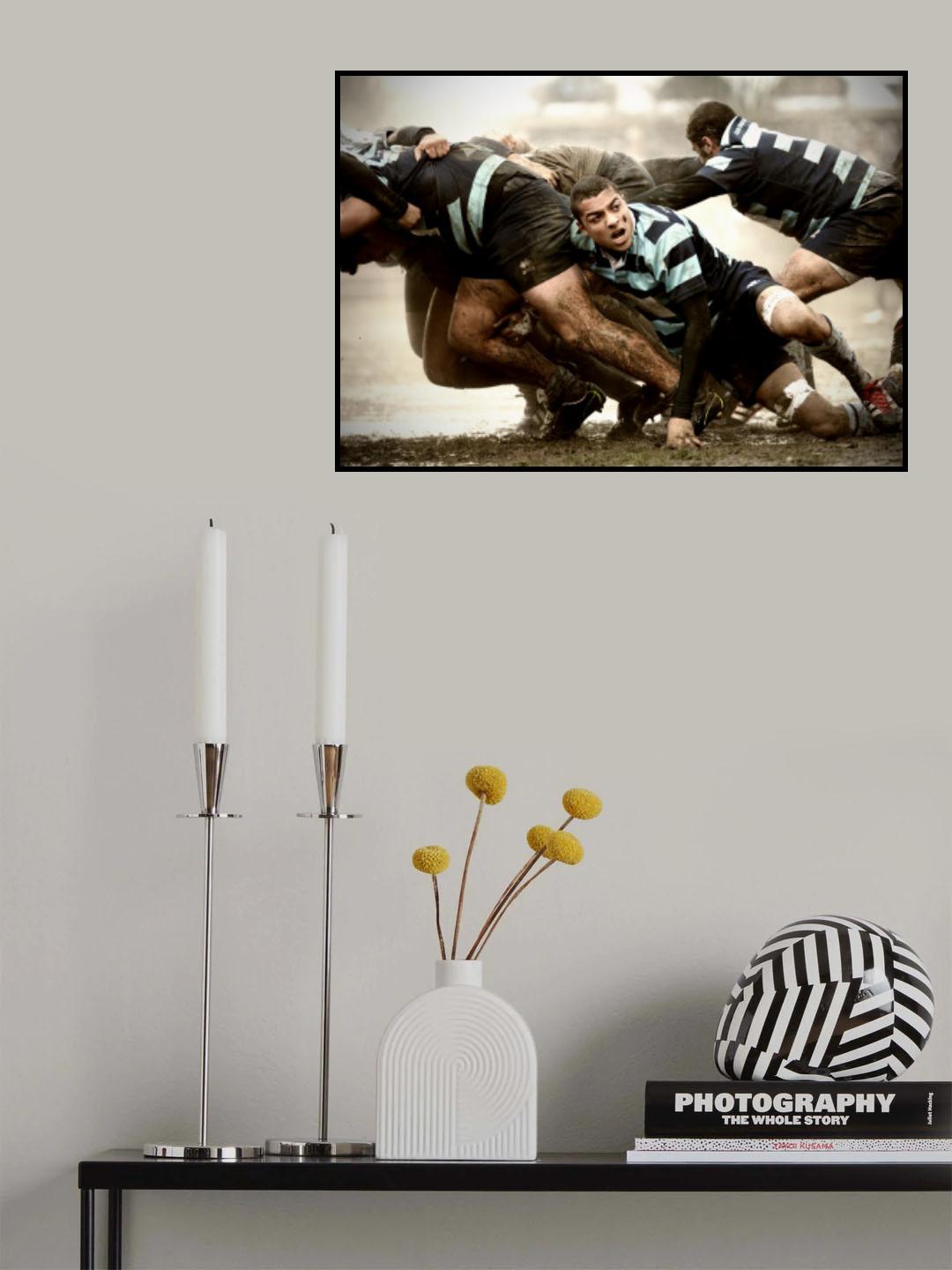 Old-Style Rugby Poster och Canvastavla