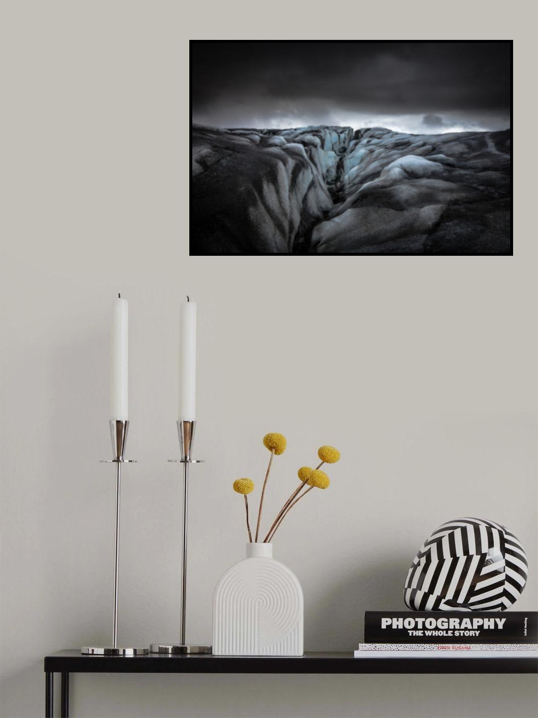 Mysterious Glacier Poster och Canvastavla
