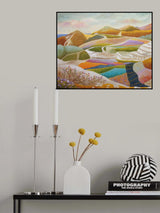 Flowers Sprouting In the Rocky Valley Poster och Canvastavla