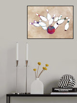 Bowling Sport Art 3 Poster och Canvastavla