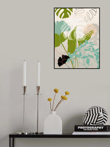 Leaves Line Boho3 Kopie Poster och Canvastavla