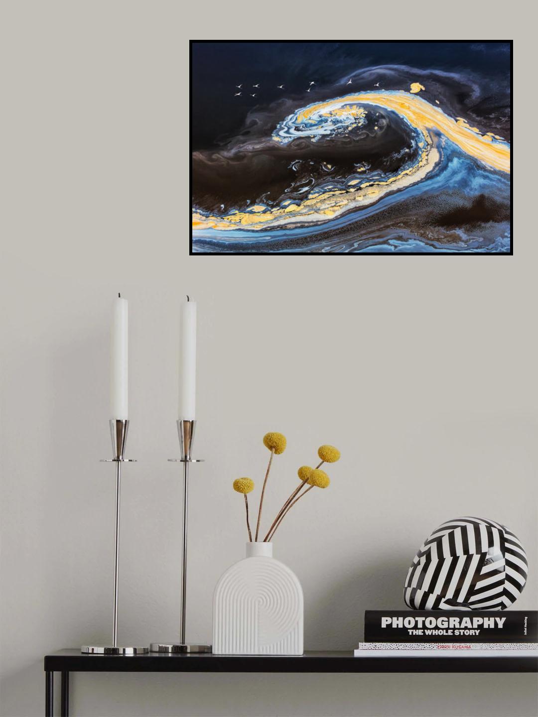 Colorful "Wave" Poster och Canvastavla