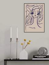 Gaia Blue Poster och Canvastavla
