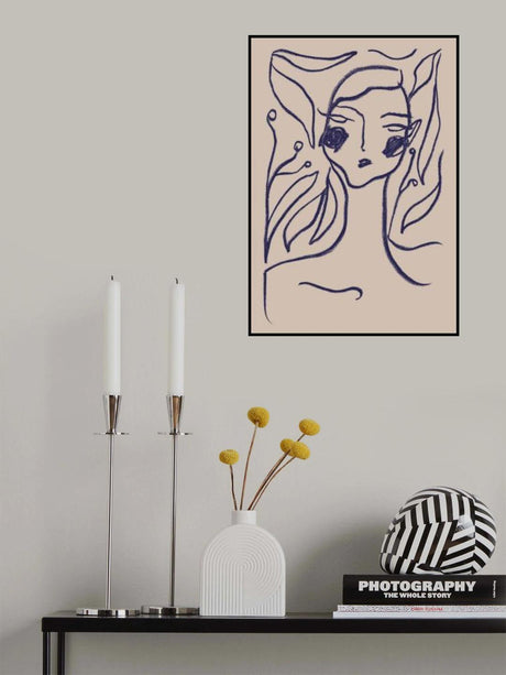 Gaia Blue Poster och Canvastavla