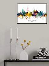 Kuala Lumpur Malaysia Skyline Poster och Canvastavla