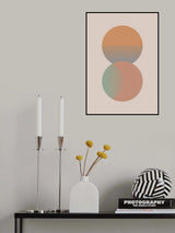 Circle Sun & Moon Colour Poster och Canvastavla
