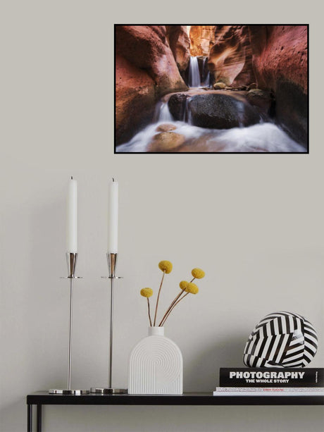 Canyon Waterfall Poster och Canvastavla