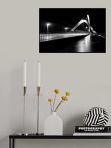 The bridge in the rain. Poster och Canvastavla