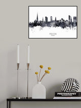 Preston England Skyline Poster och Canvastavla