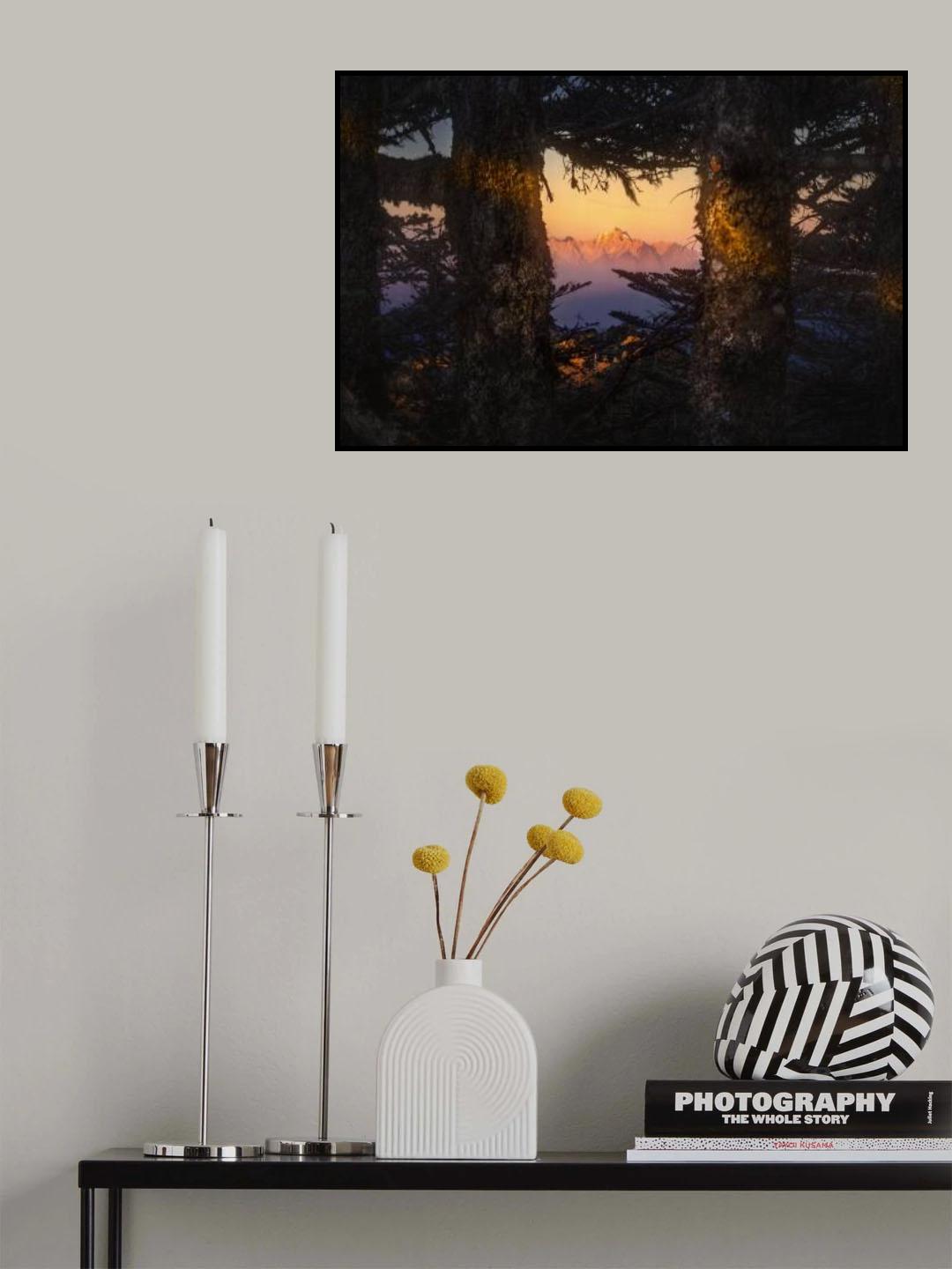 Mountain in the woods Poster och Canvastavla