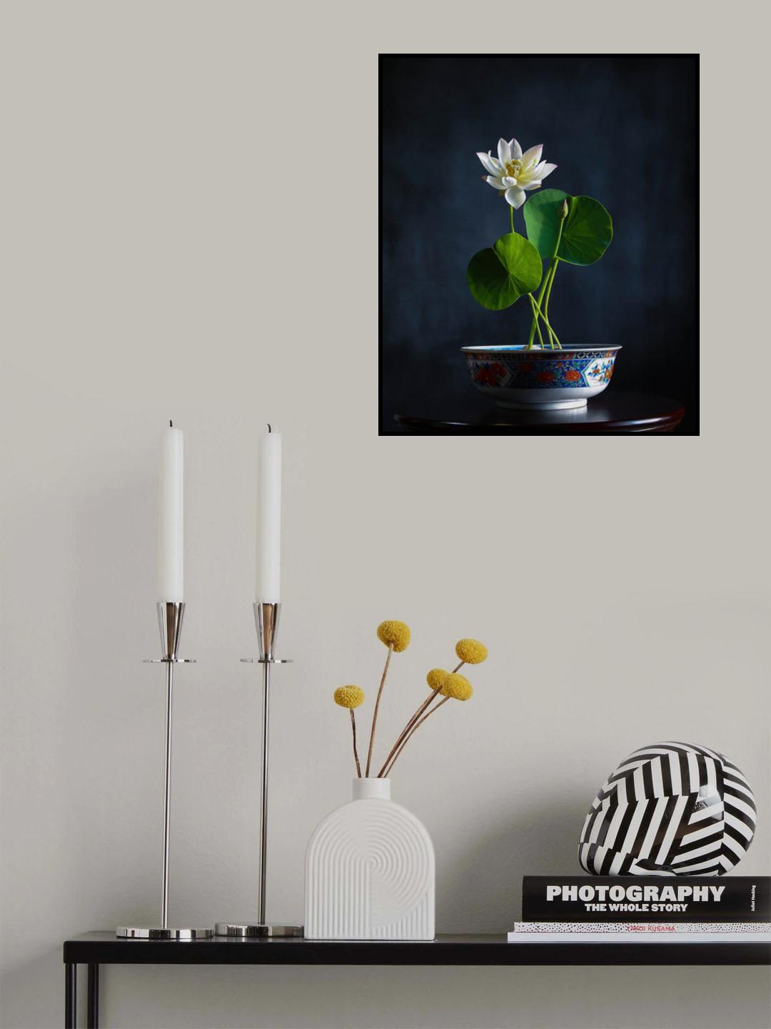Bowl Lotus Poster och Canvastavla