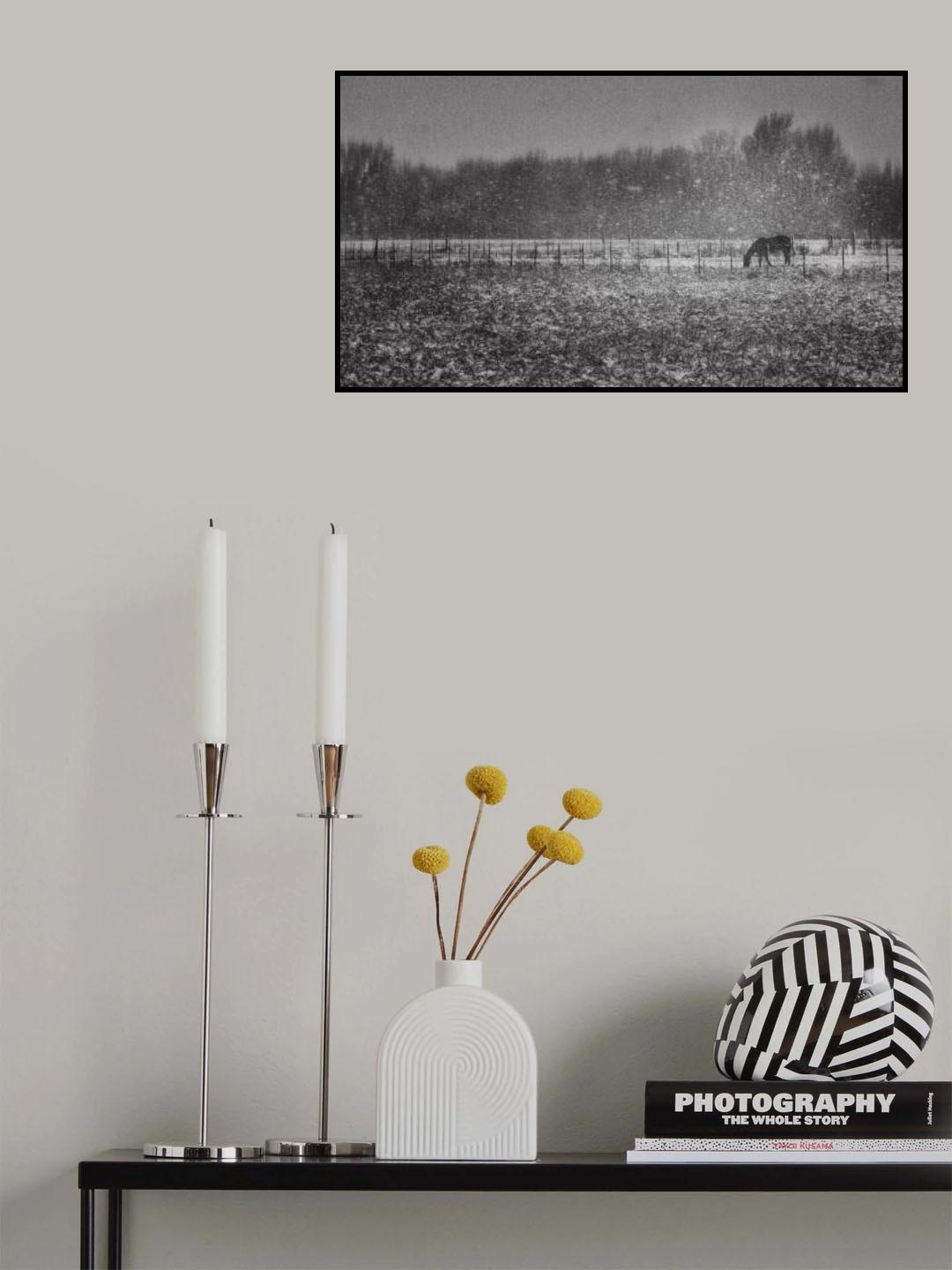 Under Snow Storm Poster och Canvastavla