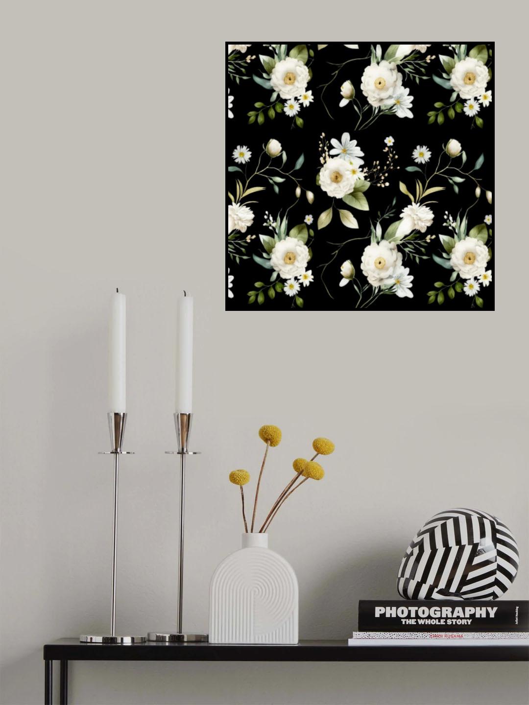 Wall Mural Wh 2 6144 Black Poster och Canvastavla