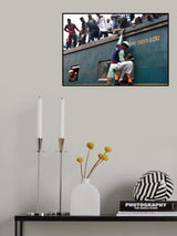 RIDING ON TRAIN Poster och Canvastavla
