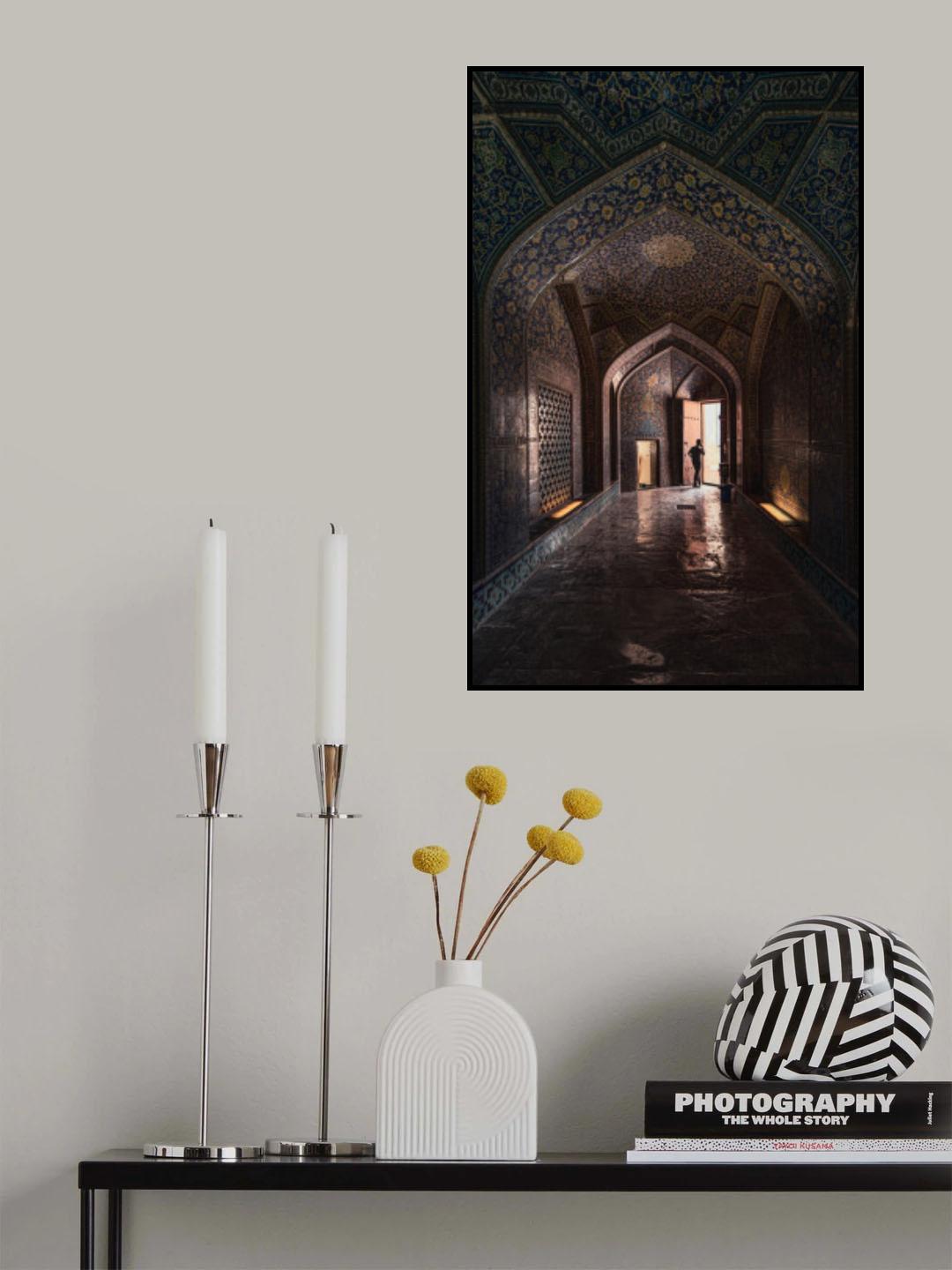 Inside the mosque of Esfahan Poster och Canvastavla