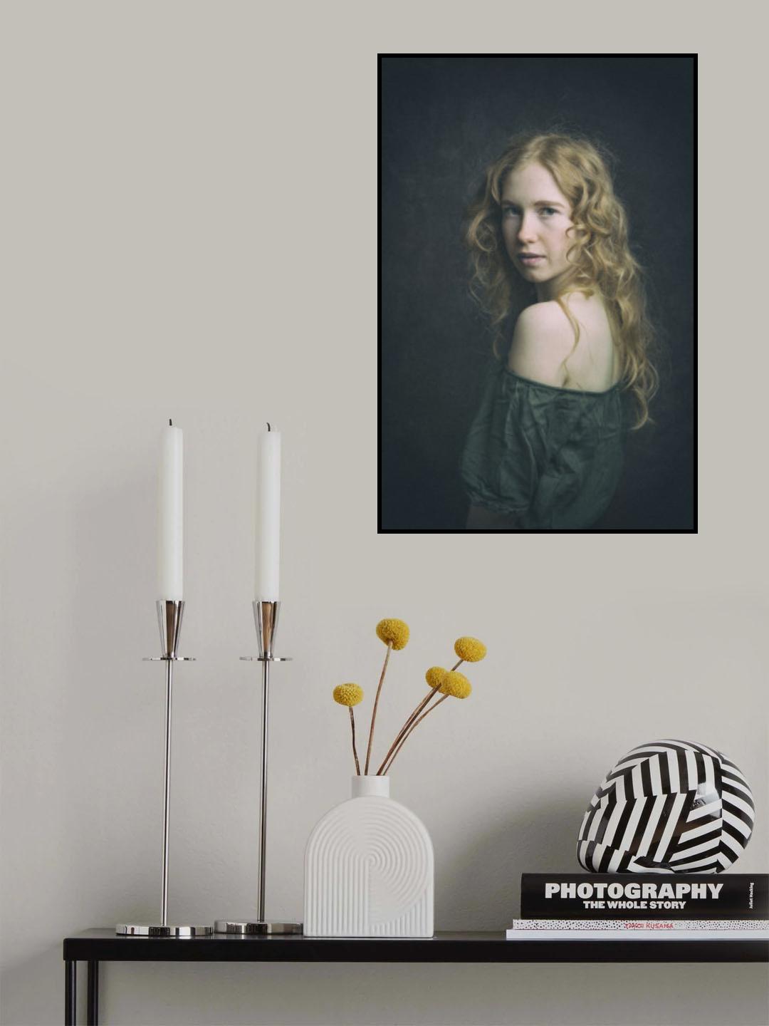 girl with red hair Poster och Canvastavla