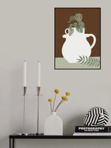 Still Life With White Vase Poster och Canvastavla
