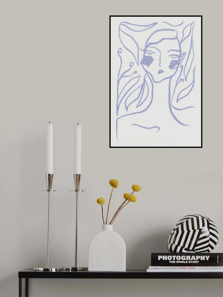 Gaia Lilac Poster och Canvastavla
