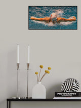 Butterfly Stroke Poster och Canvastavla