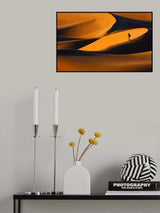 The golden light of sunset, and its form Poster och Canvastavla