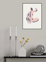 Seated Nude Back View Poster och Canvastavla