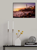 Lighthouse after Sunrise Poster och Canvastavla