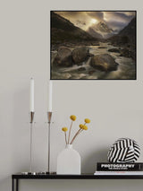 Mountain Light Poster och Canvastavla
