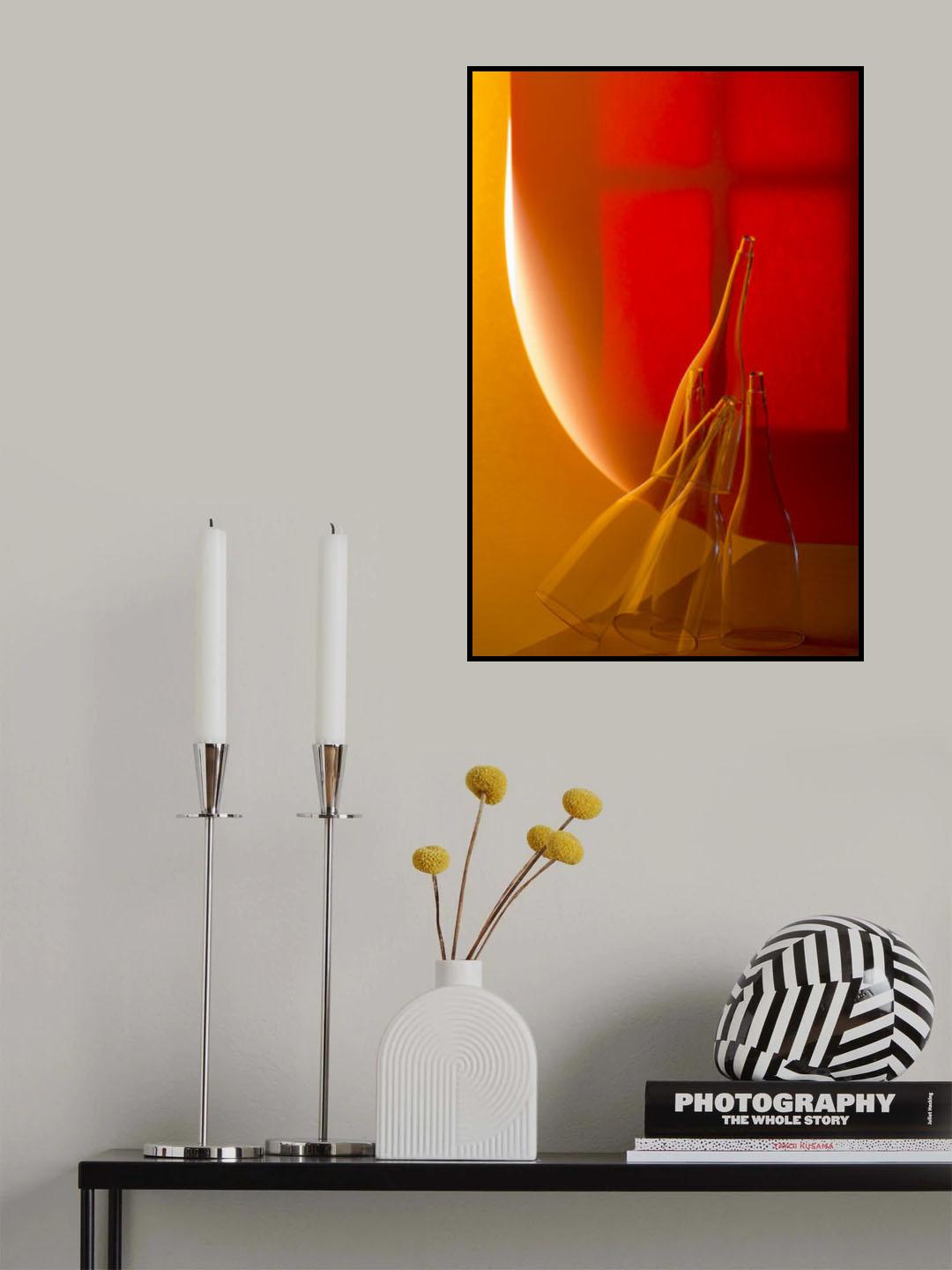 Geometric still life with conical shapes Poster och Canvastavla