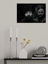 Holy men. Kumbha Mela. Allahabad Poster och Canvastavla