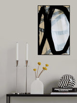Bold Black On White No1 Poster och Canvastavla