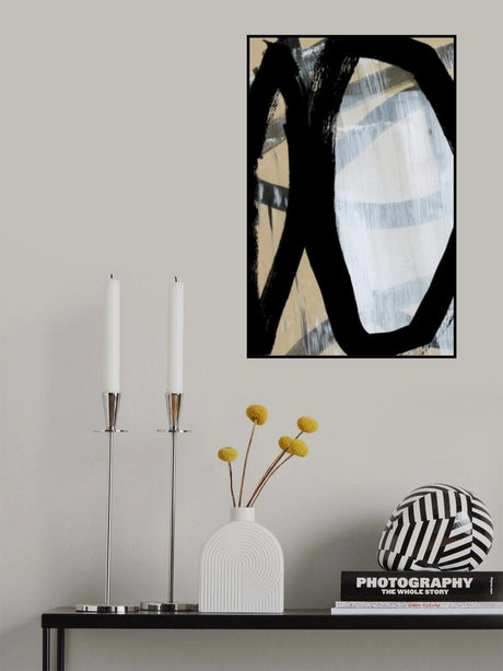 Bold Black On White No1 Poster och Canvastavla