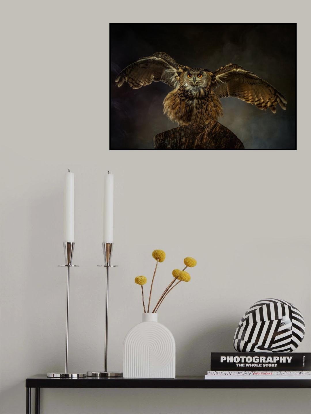 European Eagle Owl Poster och Canvastavla