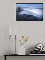 The black lava beach of Vik Poster och Canvastavla