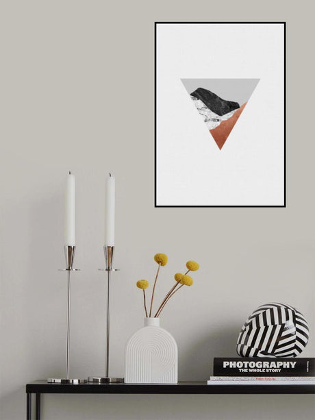 Copper Geometric II Poster och Canvastavla