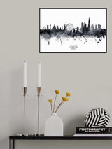 London England Skyline Poster och Canvastavla
