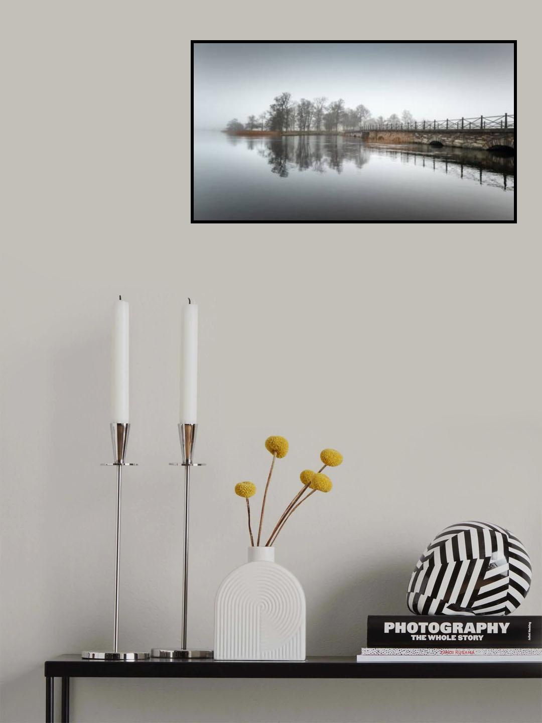 Fog at the stone bridge Poster och Canvastavla