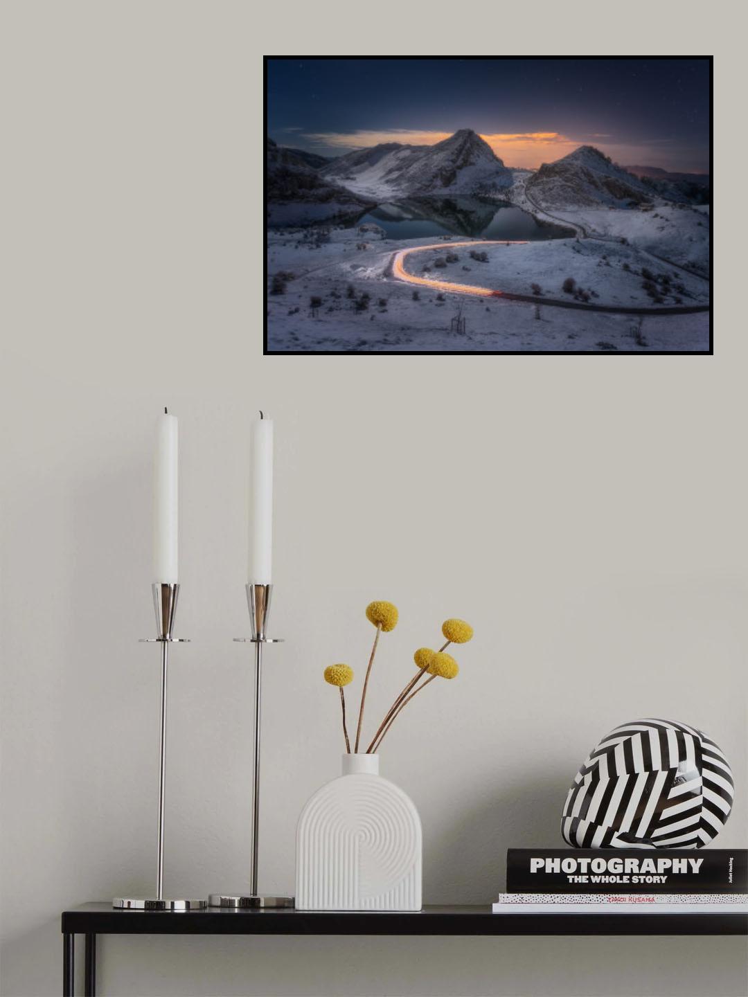 Lake Enol Poster och Canvastavla