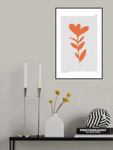 Orande Abstract Plant Poster och Canvastavla
