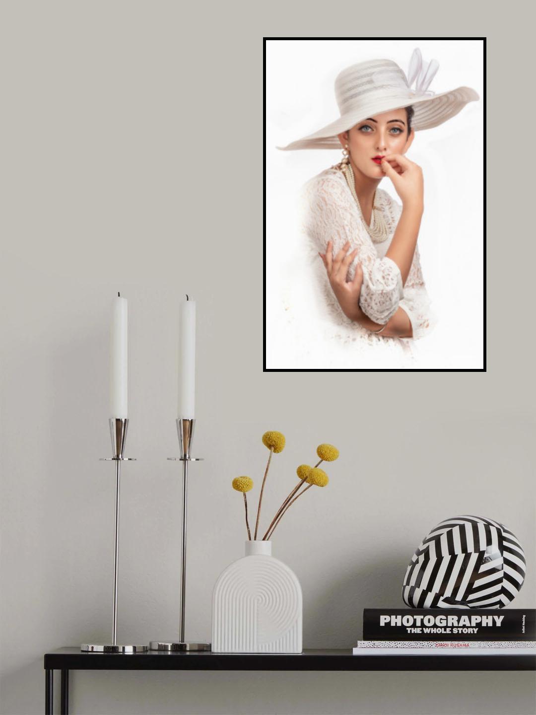 PRINCESS WITH HAT Poster och Canvastavla
