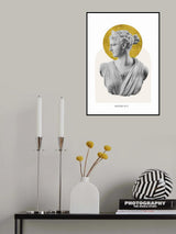 Gold Artemis Goddess Poster och Canvastavla