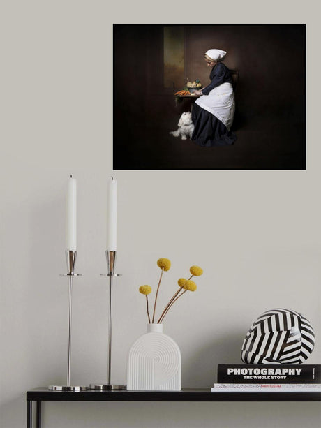 Mom to be making diner Poster och Canvastavla