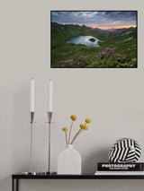 Magic Mountain Lake Poster och Canvastavla